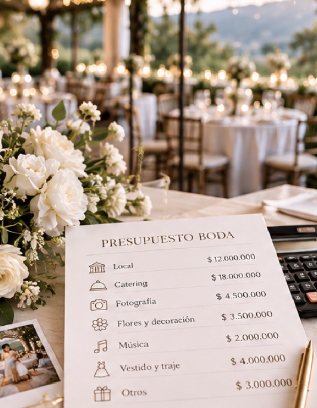 ¿Cuánto cuesta una boda? Presupuesto real 2026