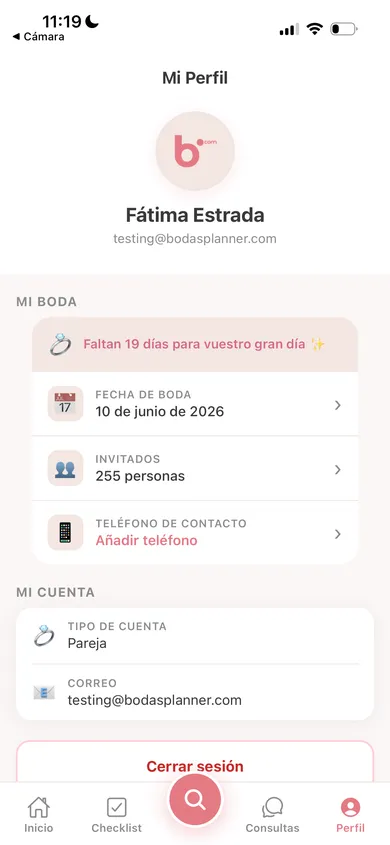 App Bodas Planner